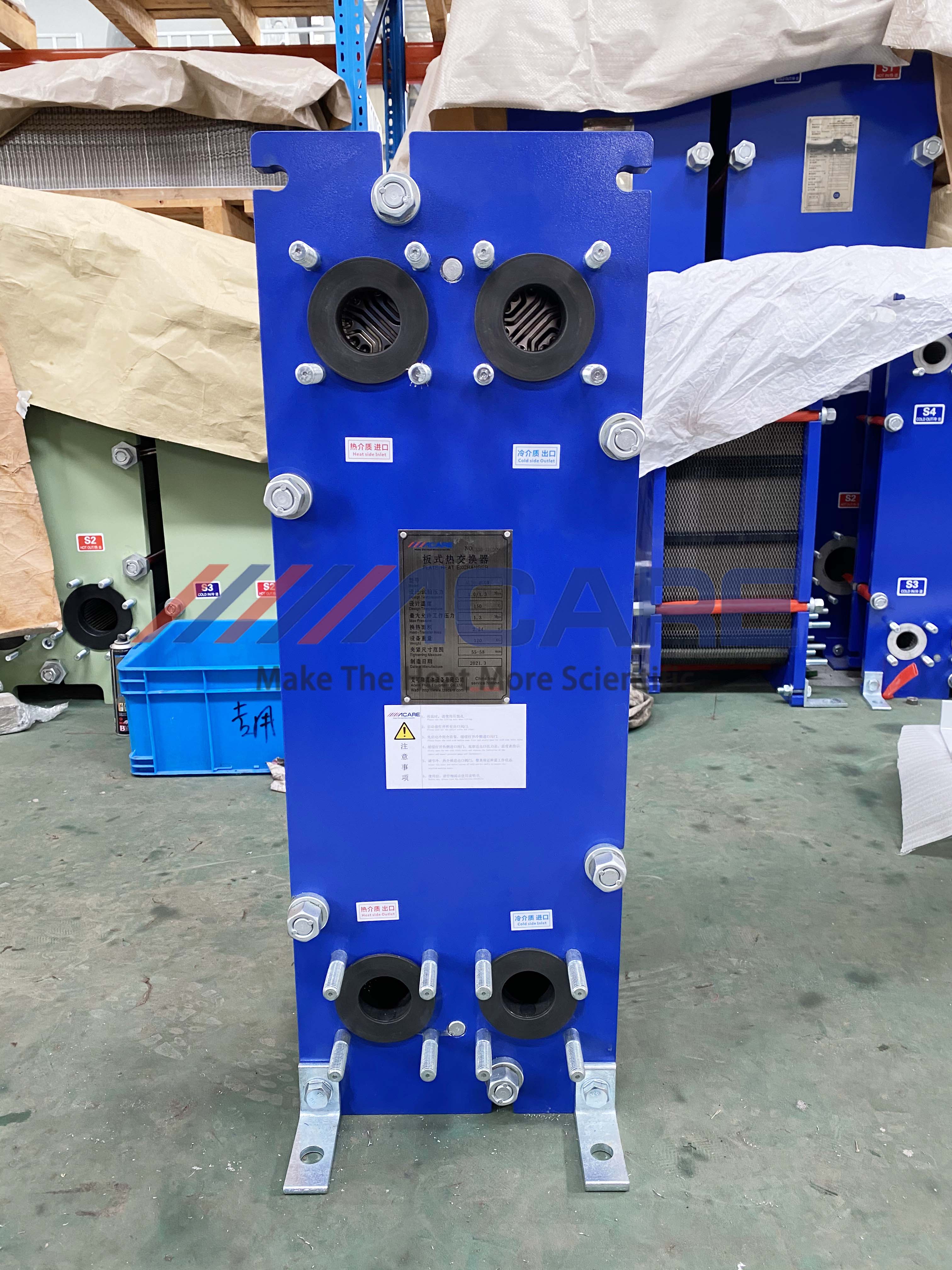 艾可瑞98%浓硫酸板式换热器